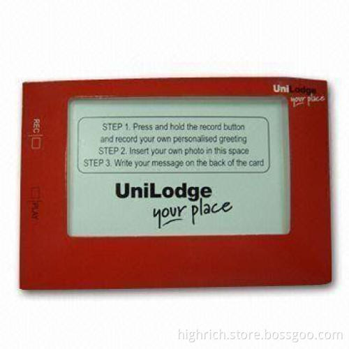 Recordable Paper Photo Frame with and Broad Logo Printing Area, Ideal for Promotional Purposes
